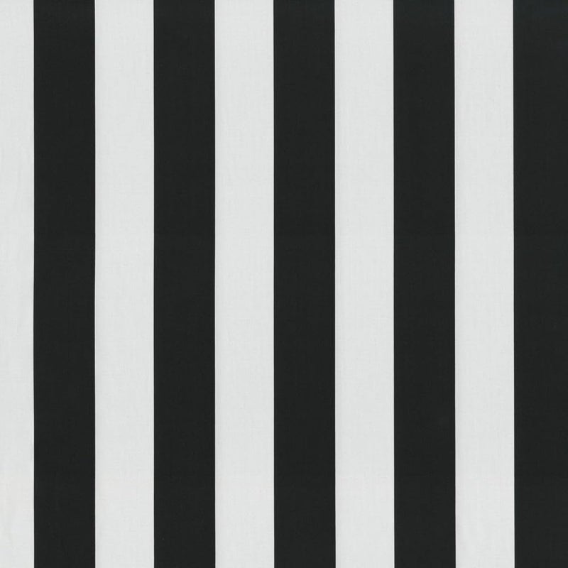 Pillow Perfect Stripe Indoor/Outdoor Solid Back 1 Piece Square Corner Chair Cushion with Ties, Deep Seat, Weather, and Fade Resistant, 36.5" x 18", Black/White Cabana Stripe, 1 Count - Image 2